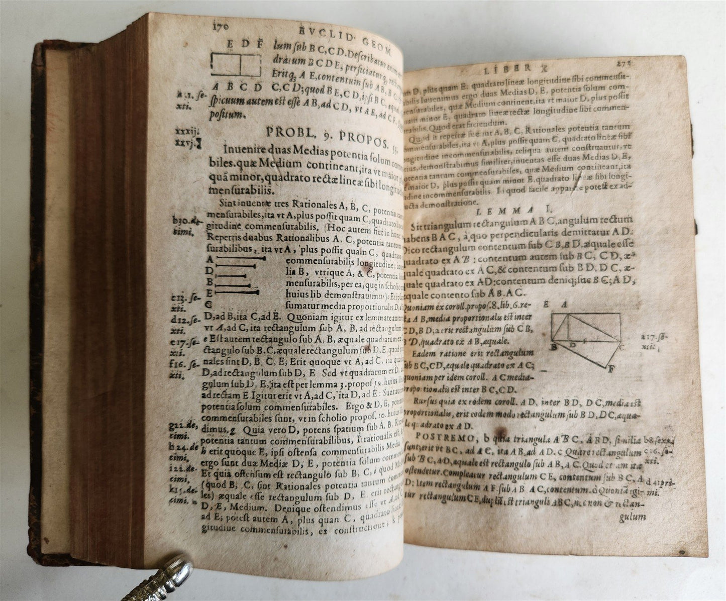 1607 EUCLIDIS GEOMETRY antique ILLUSTRATED