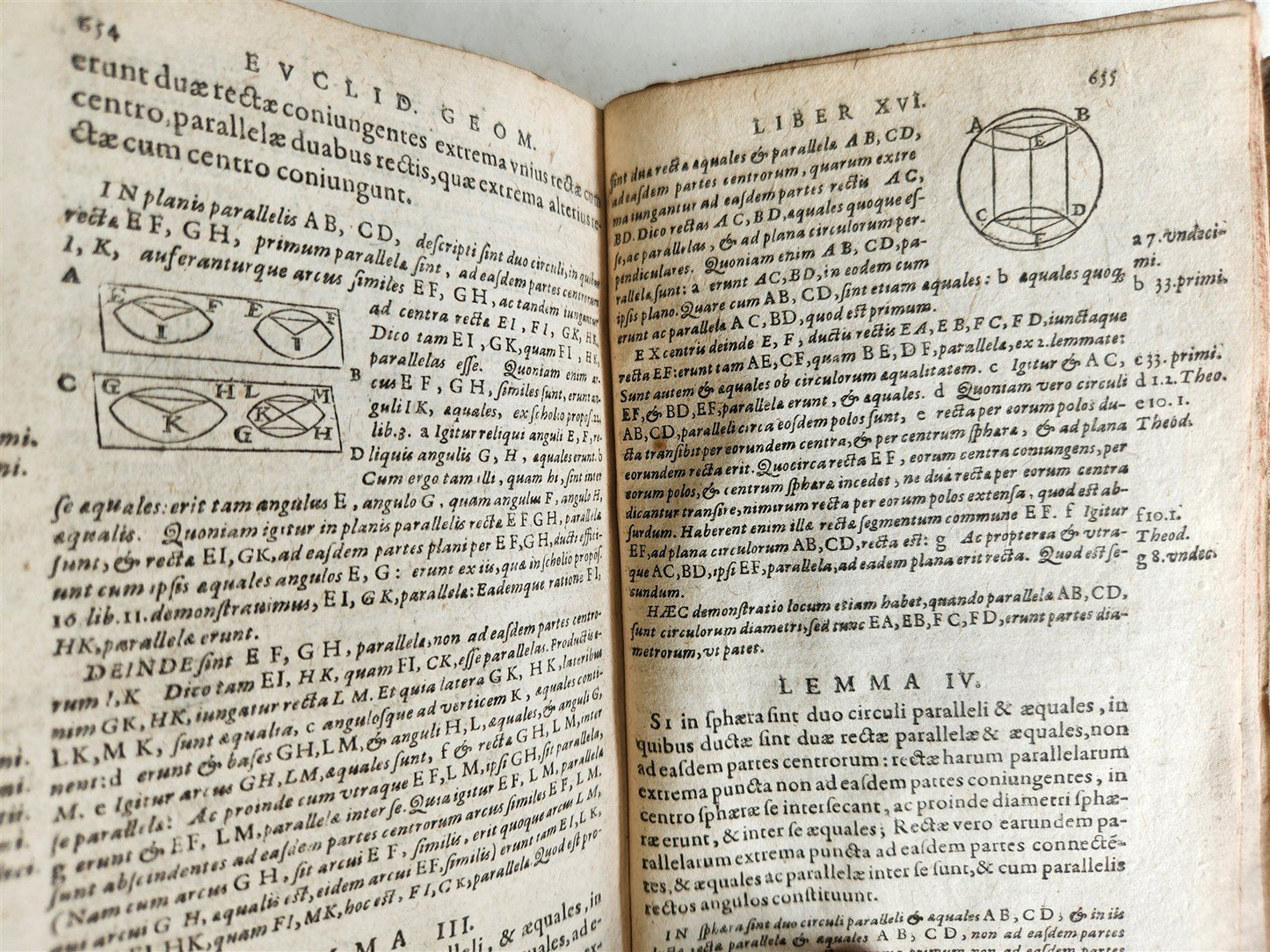 1607 EUCLIDIS GEOMETRY antique ILLUSTRATED