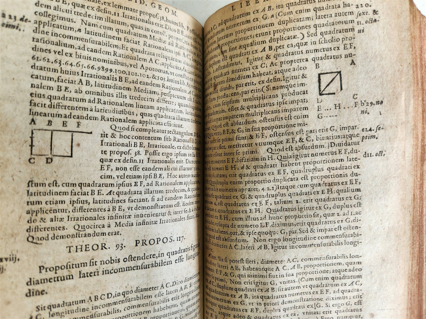 1607 EUCLIDIS GEOMETRY antique ILLUSTRATED