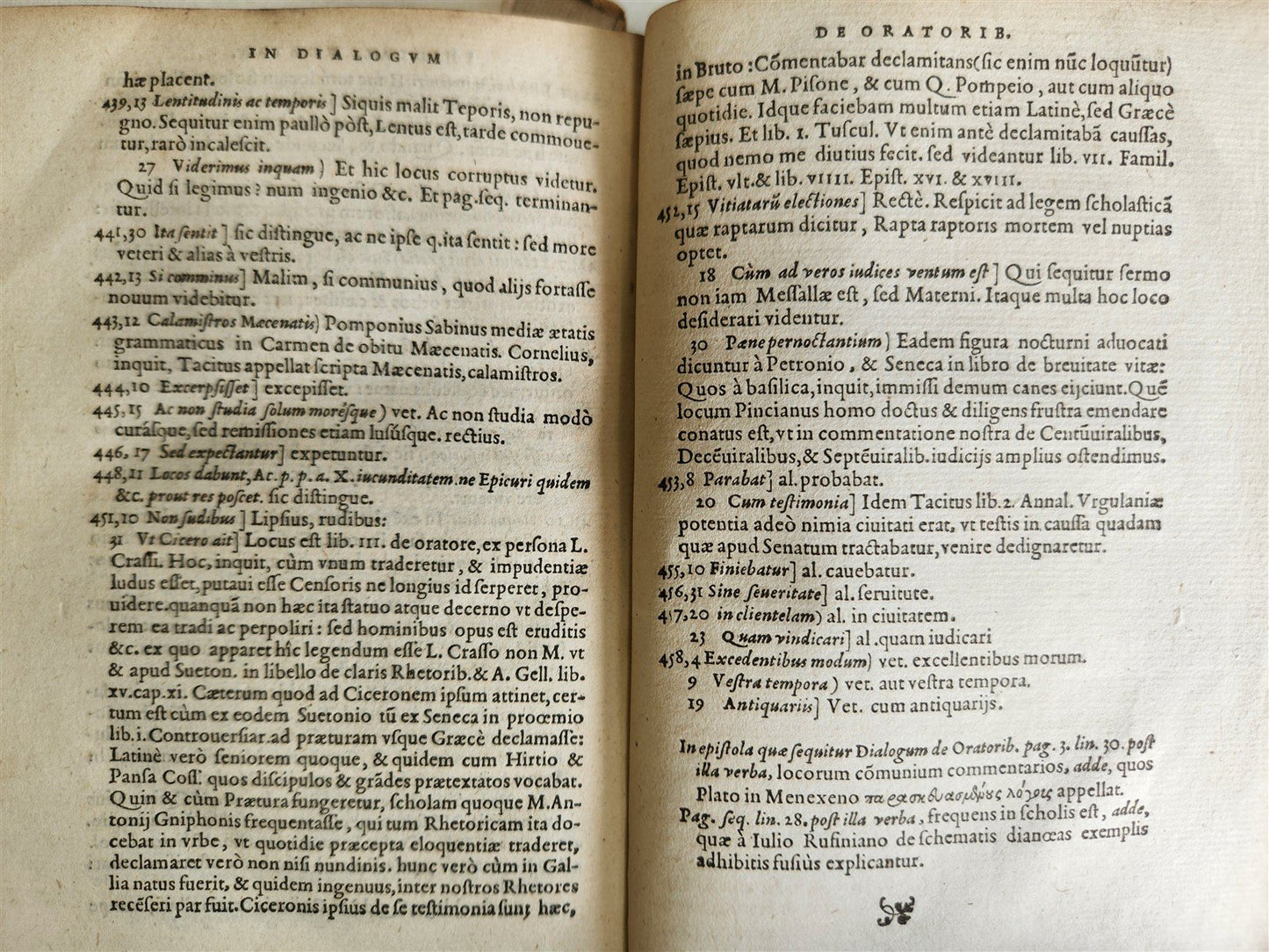 1580 Declamationes by QUINTILLIANUS antique ROBERTI STEPHANI PRESS 16th CENTURY