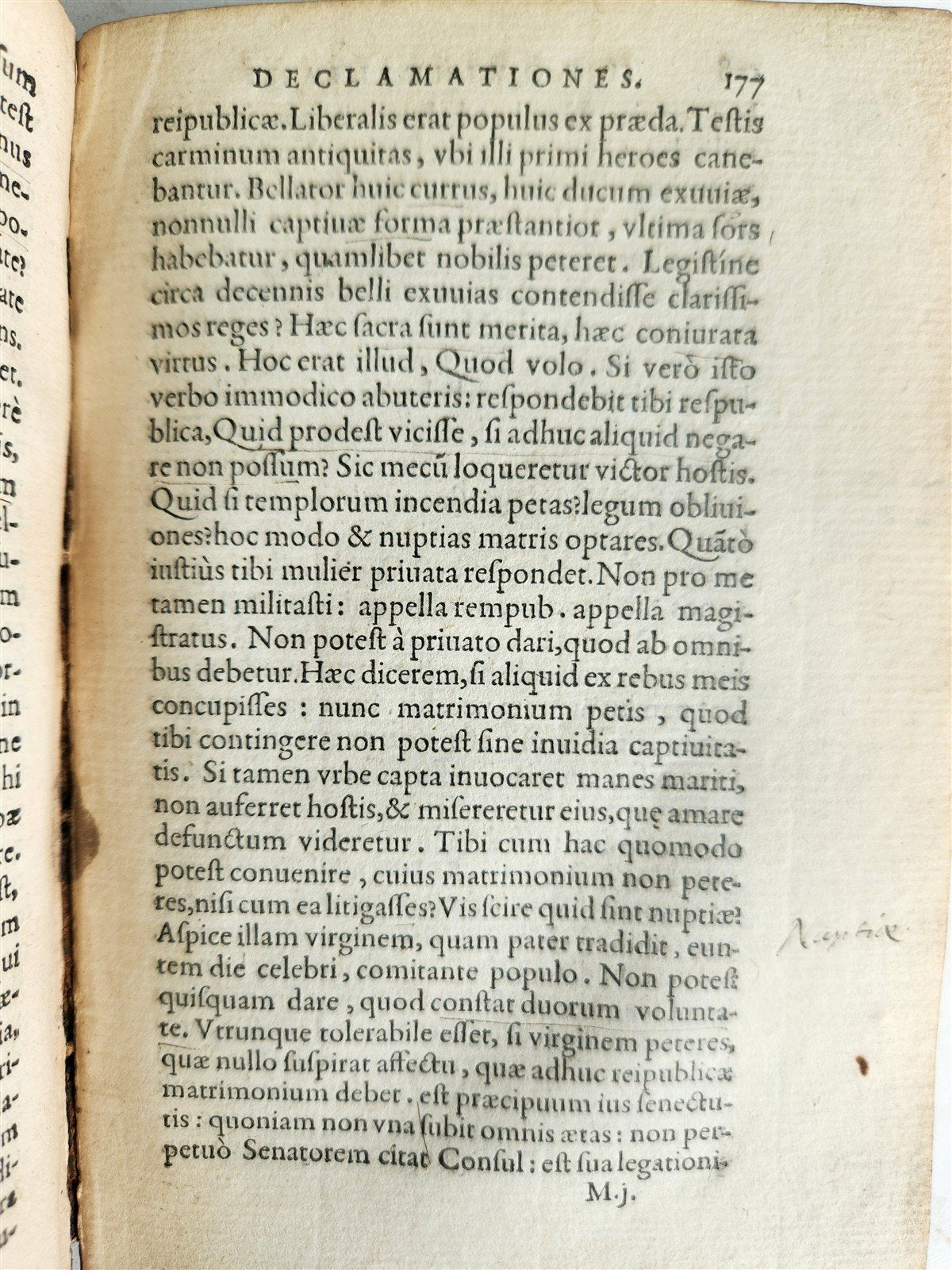 1580 Declamationes by QUINTILLIANUS antique ROBERTI STEPHANI PRESS 16th CENTURY