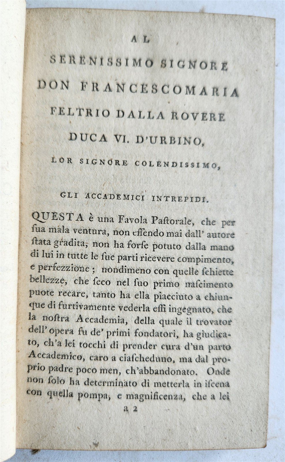 1772 POETRY ILLUSTRATED antique FILLI di SCIRO favola pastorale by C. BONARELLI