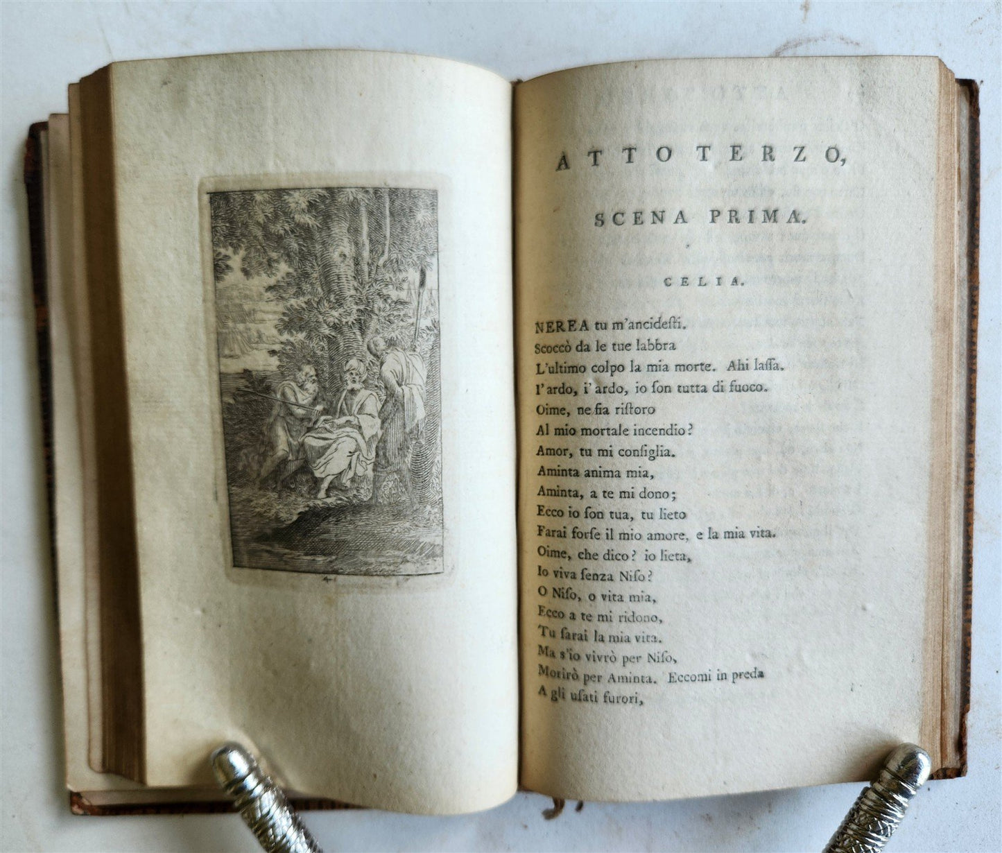 1772 POETRY ILLUSTRATED antique FILLI di SCIRO favola pastorale by C. BONARELLI