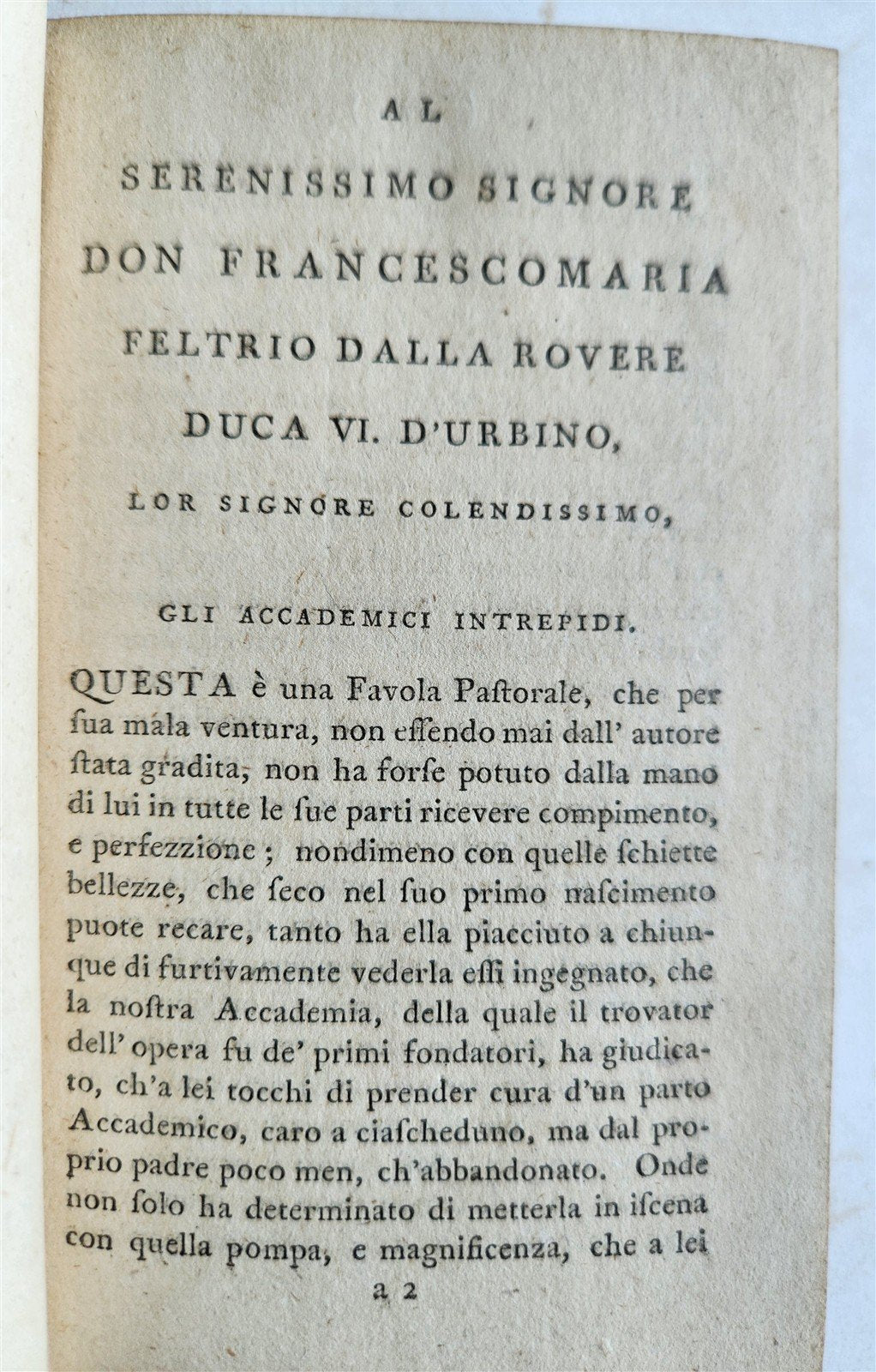 1772 POETRY ILLUSTRATED antique FILLI di SCIRO favola pastorale by C. BONARELLI