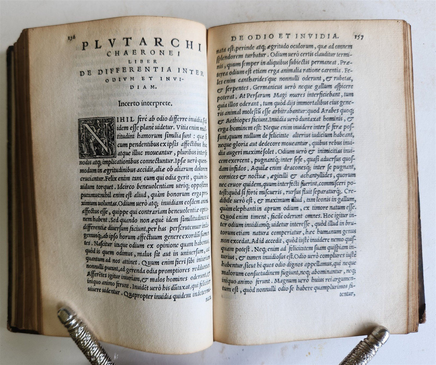 1549 PLUTARCHI CHAERONEI PHILOSOPHI HISTORICI antique 16th CENTURY Seb. Gryphius