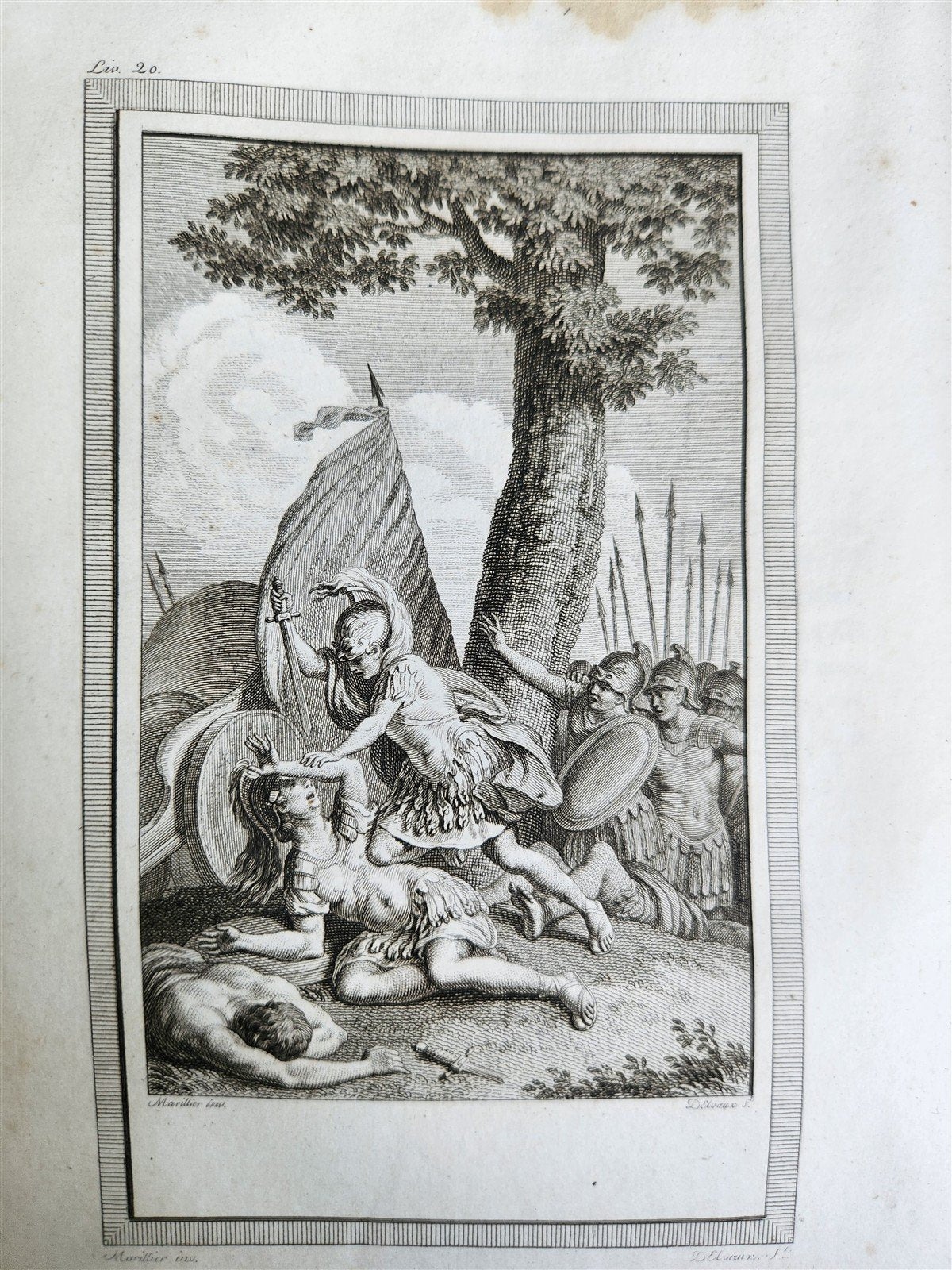 1796 ADVENTURES of TELEMACHUS in FRENCH antique 2 volumes ILLUSTRATED