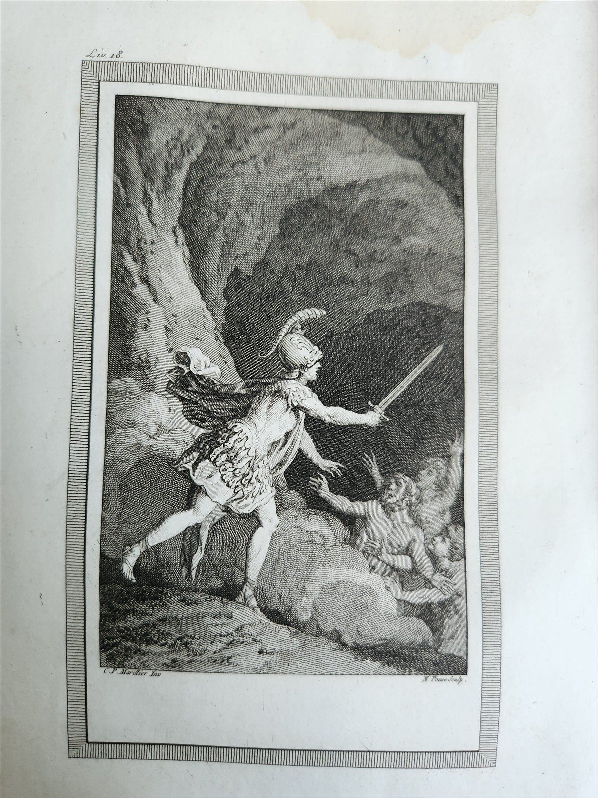 1796 ADVENTURES of TELEMACHUS in FRENCH antique 2 volumes ILLUSTRATED