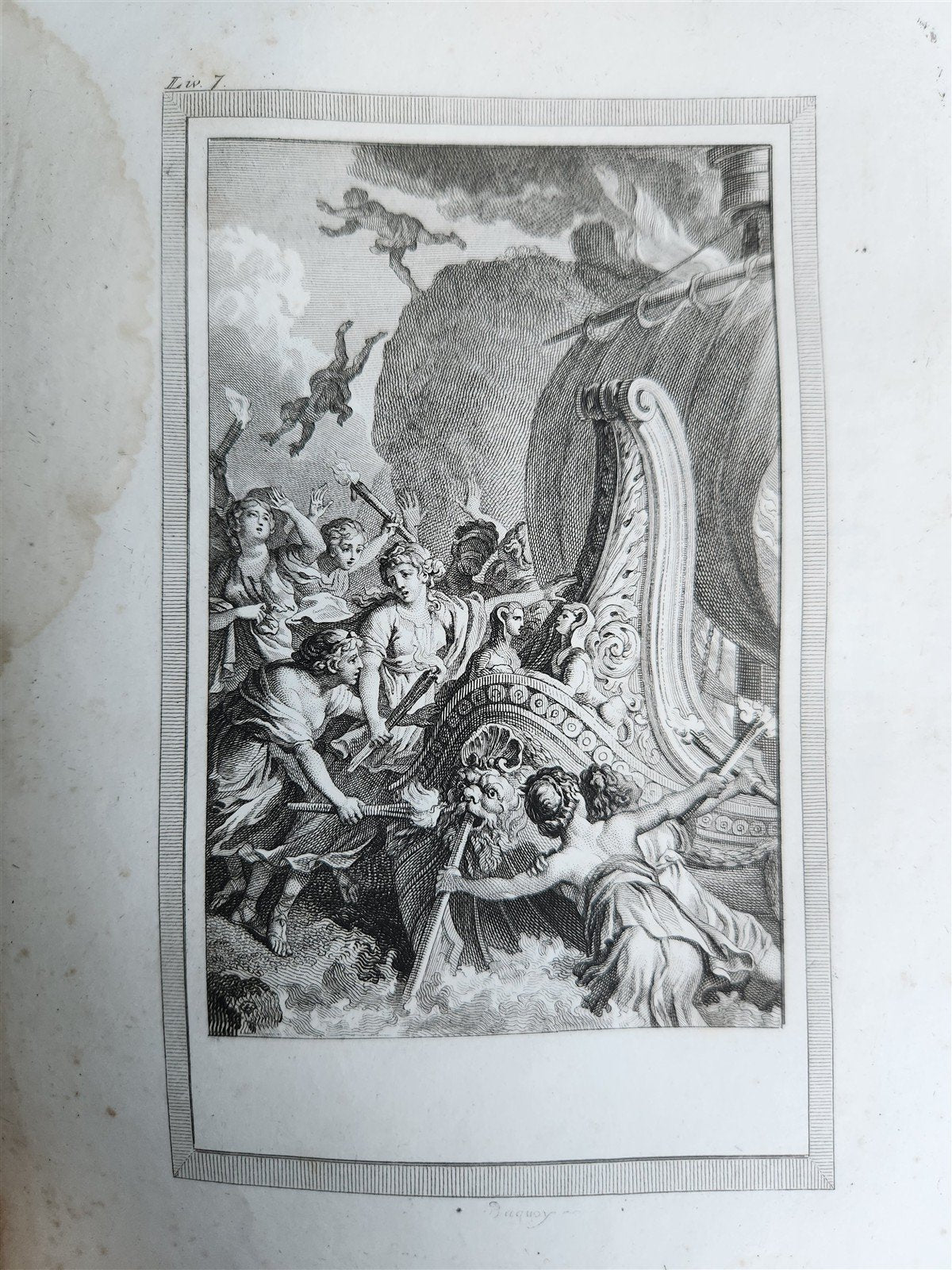 1796 ADVENTURES of TELEMACHUS in FRENCH antique 2 volumes ILLUSTRATED