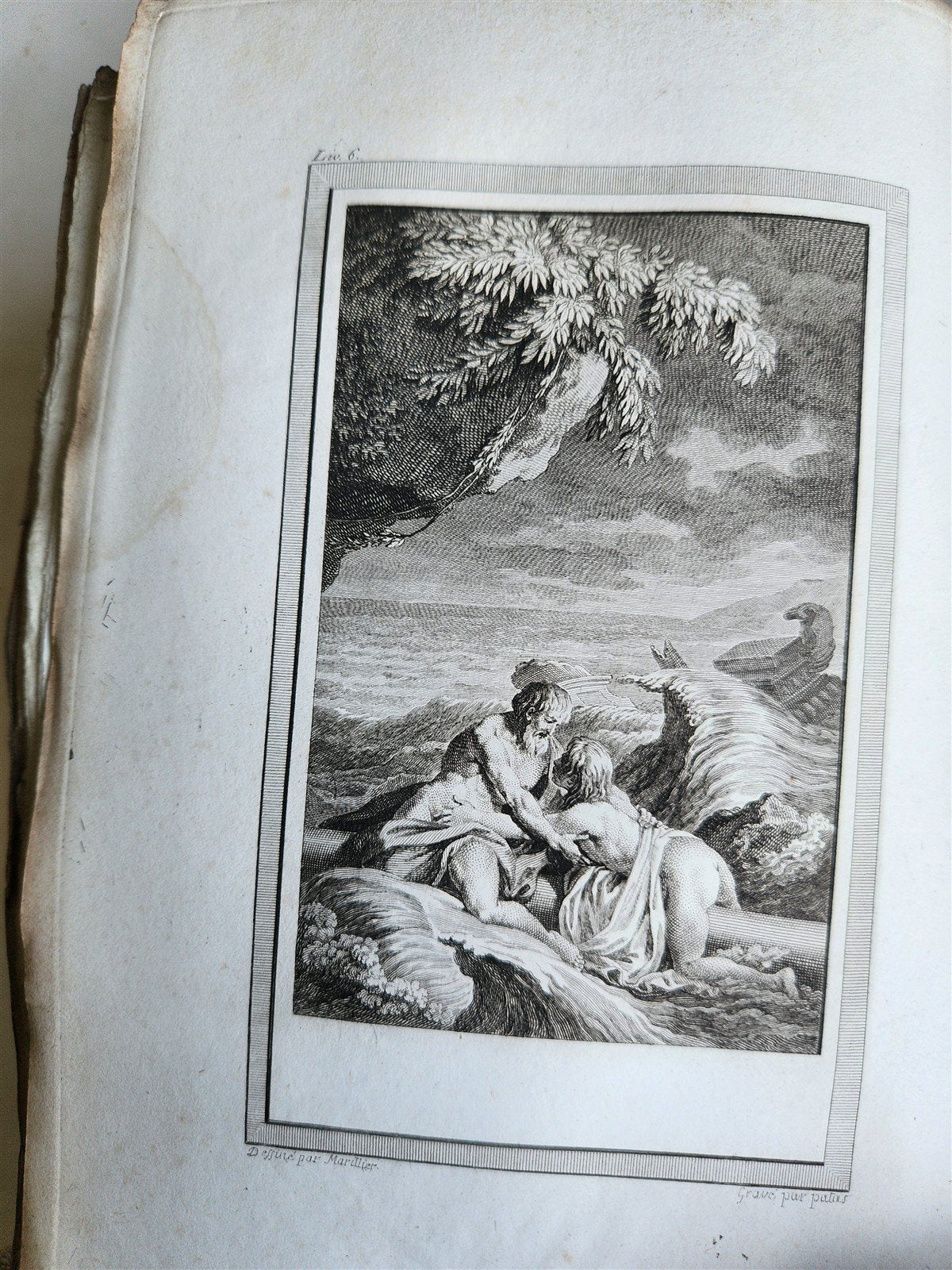 1796 ADVENTURES of TELEMACHUS in FRENCH antique 2 volumes ILLUSTRATED