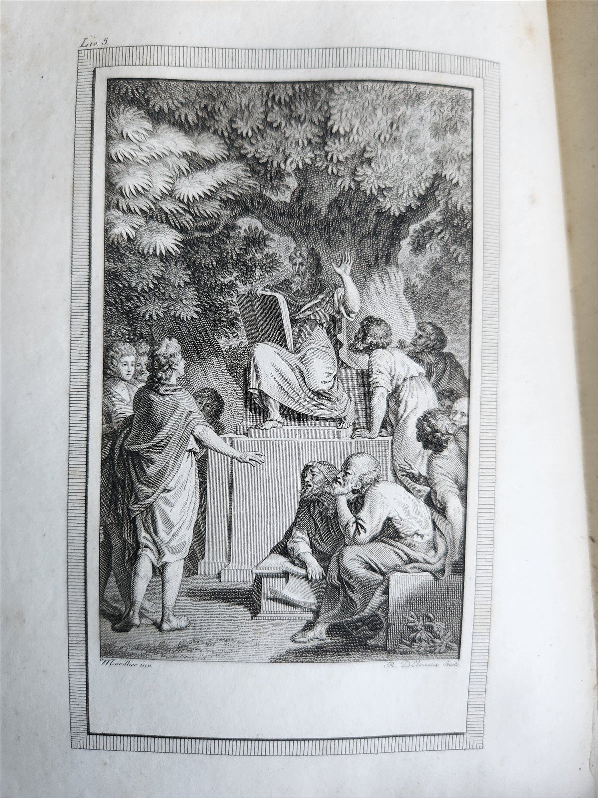 1796 ADVENTURES of TELEMACHUS in FRENCH antique 2 volumes ILLUSTRATED
