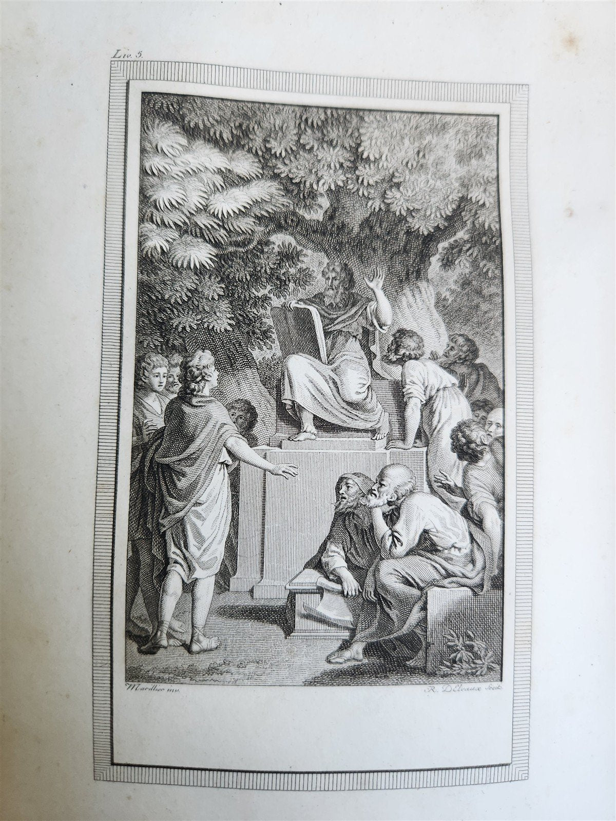 1796 ADVENTURES of TELEMACHUS in FRENCH antique 2 volumes ILLUSTRATED