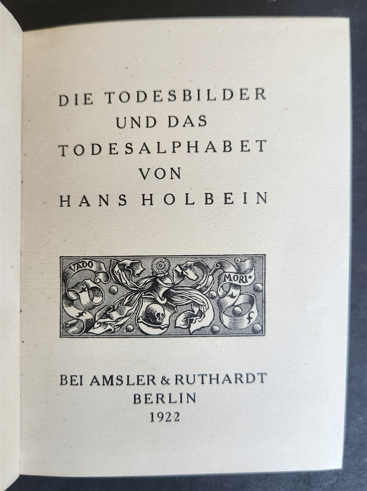 1922 IMAGES of DEATH by Hans Holbein antique MACABRE ILLUSTRATIONS Der Totentanz