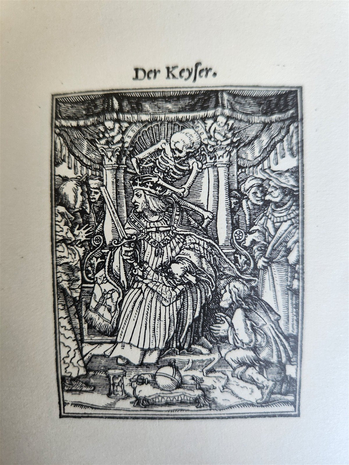 1922 IMAGES of DEATH by Hans Holbein antique MACABRE ILLUSTRATIONS Der Totentanz