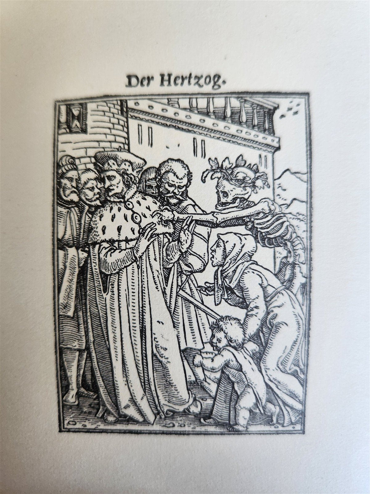 1922 IMAGES of DEATH by Hans Holbein antique MACABRE ILLUSTRATIONS Der Totentanz