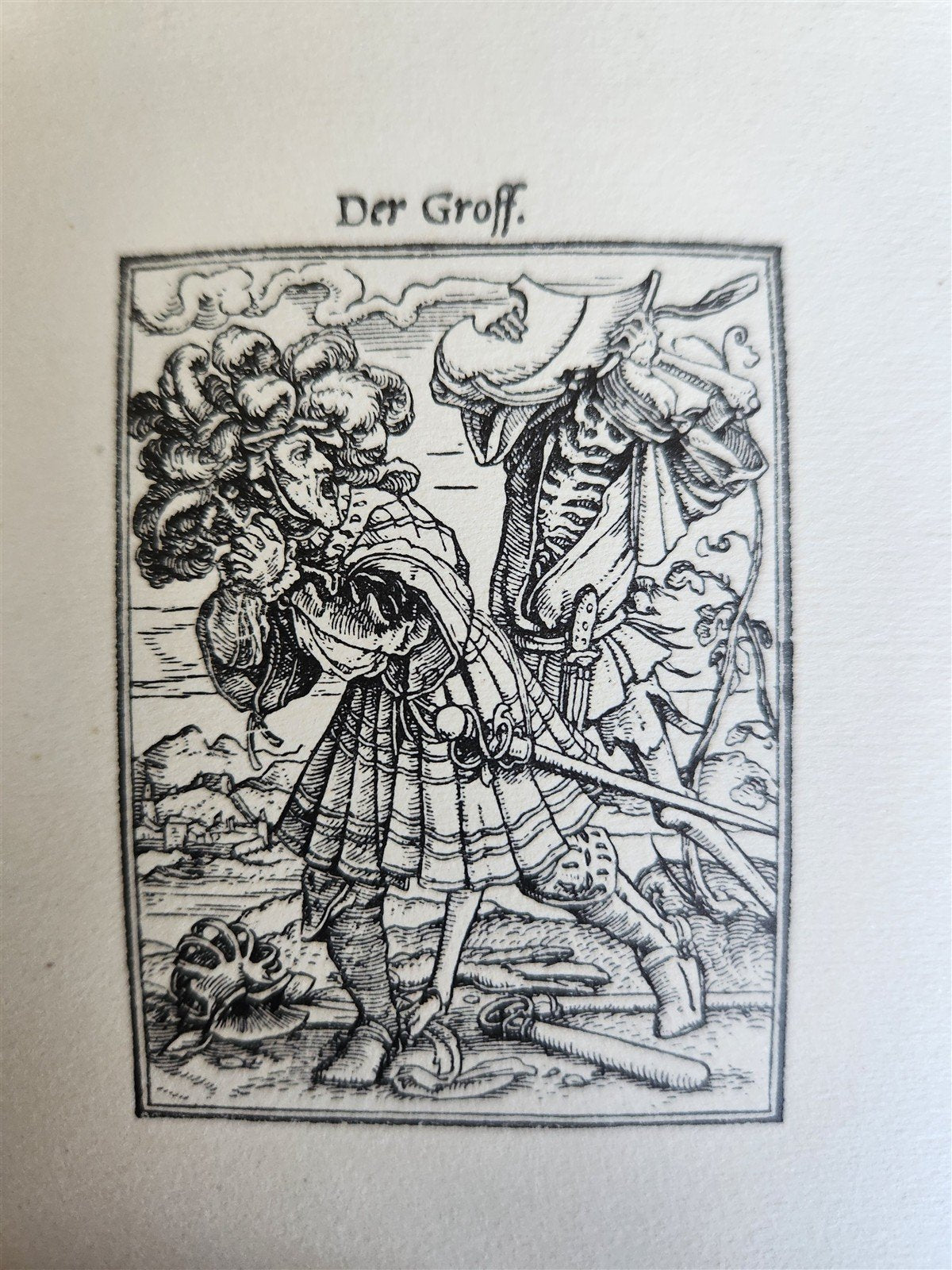 1922 IMAGES of DEATH by Hans Holbein antique MACABRE ILLUSTRATIONS Der Totentanz