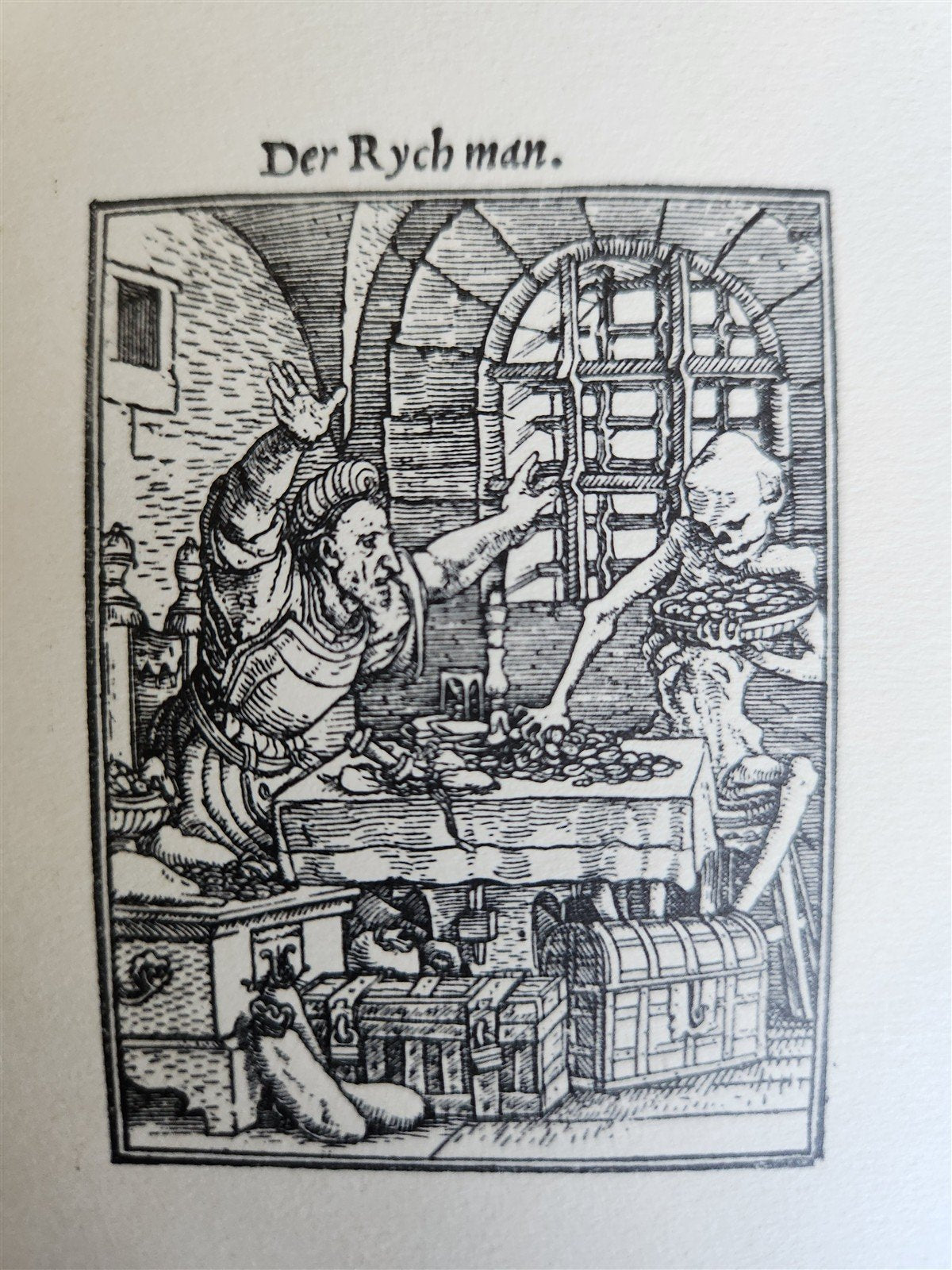 1922 IMAGES of DEATH by Hans Holbein antique MACABRE ILLUSTRATIONS Der Totentanz