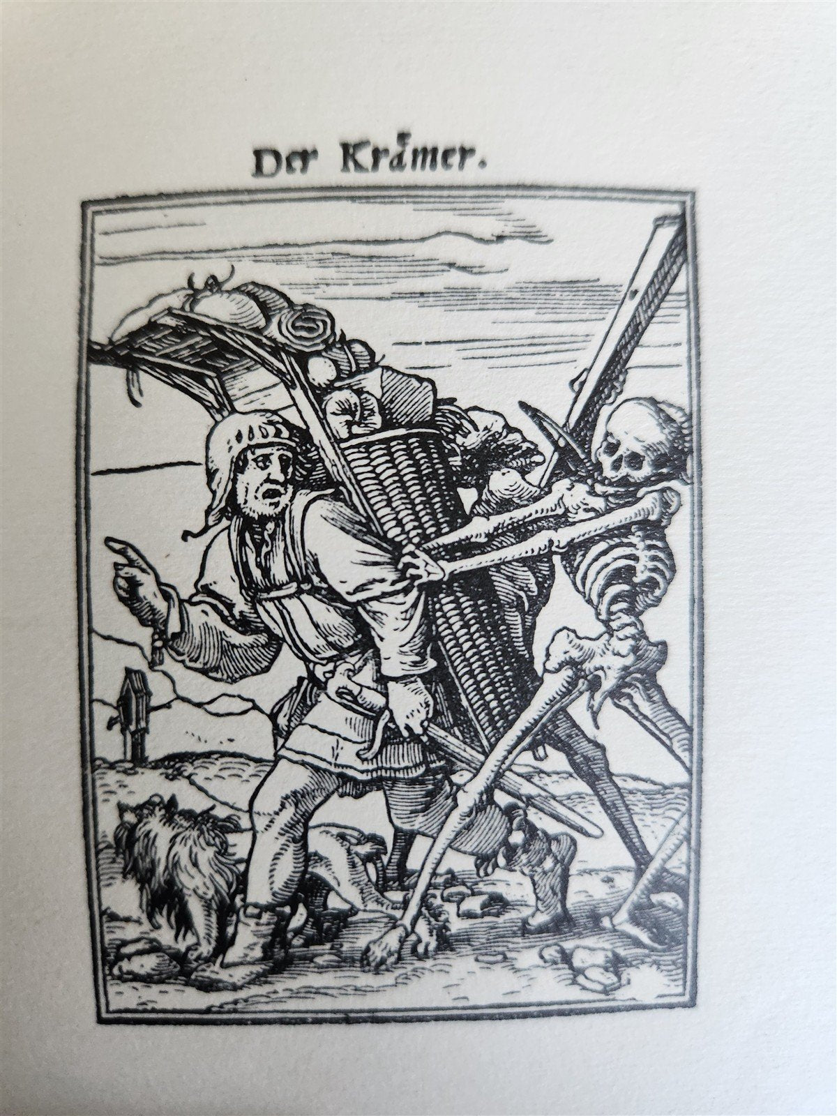 1922 IMAGES of DEATH by Hans Holbein antique MACABRE ILLUSTRATIONS Der Totentanz
