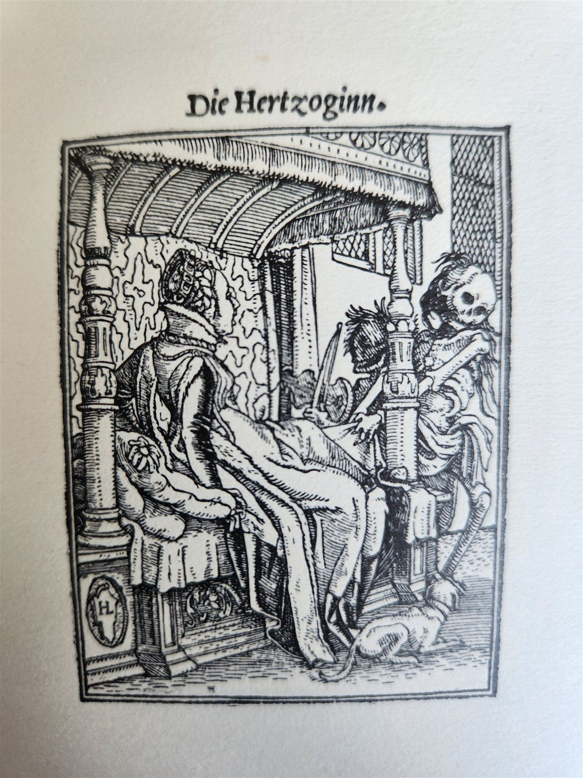 1922 IMAGES of DEATH by Hans Holbein antique MACABRE ILLUSTRATIONS Der Totentanz