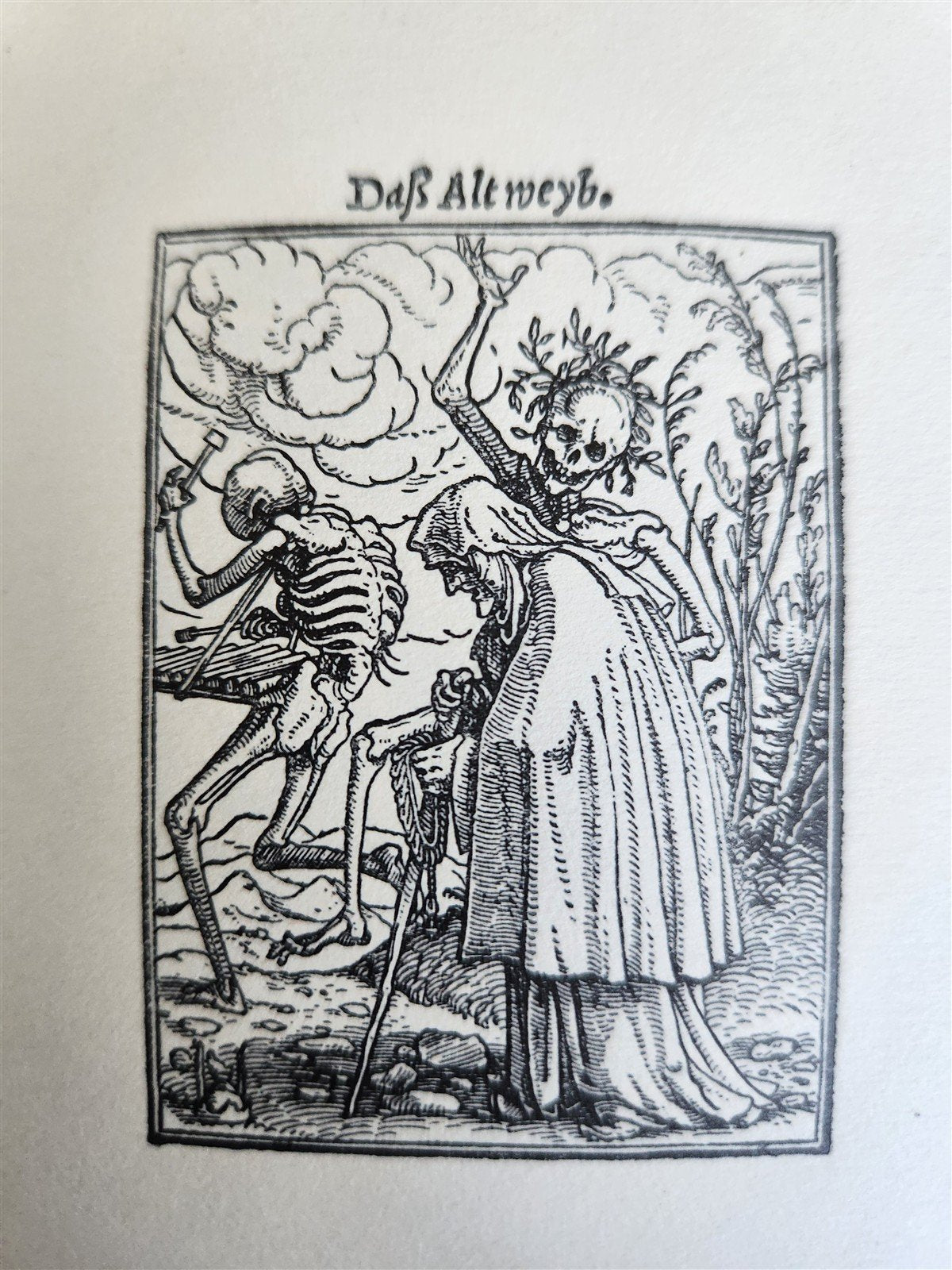 1922 IMAGES of DEATH by Hans Holbein antique MACABRE ILLUSTRATIONS Der Totentanz