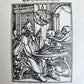 1922 IMAGES of DEATH by Hans Holbein antique MACABRE ILLUSTRATIONS Der Totentanz