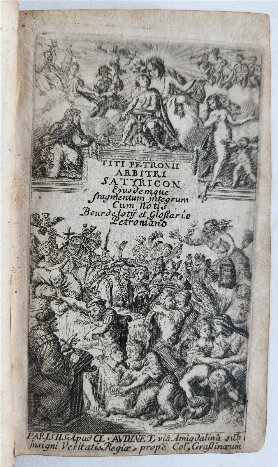 1677 SATYRICON by PETRONIUS ARBITER antique 17th CENTURY