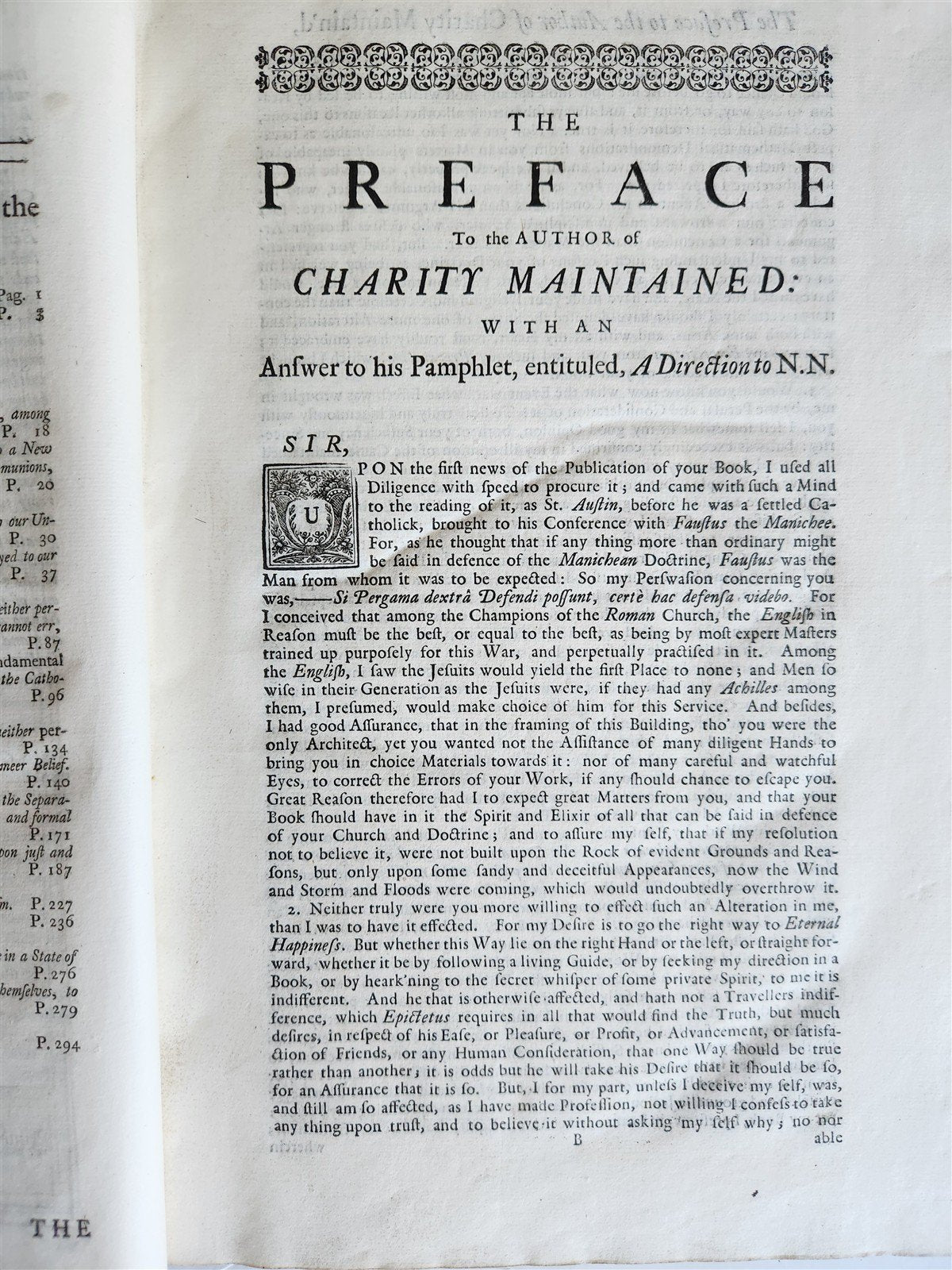 1727 PROTESTANT SERMONS antique WORKS OF WILLIAM CHILLINGWORTH folio