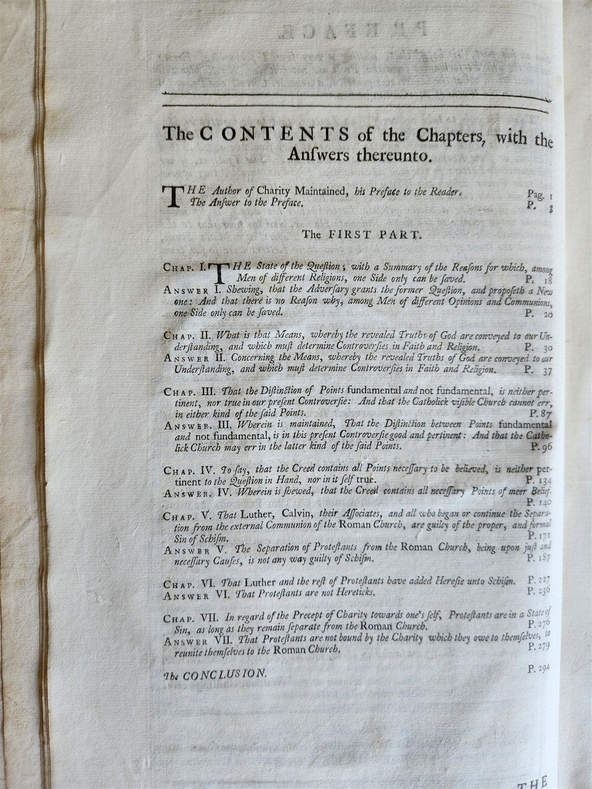 1727 PROTESTANT SERMONS antique WORKS OF WILLIAM CHILLINGWORTH folio