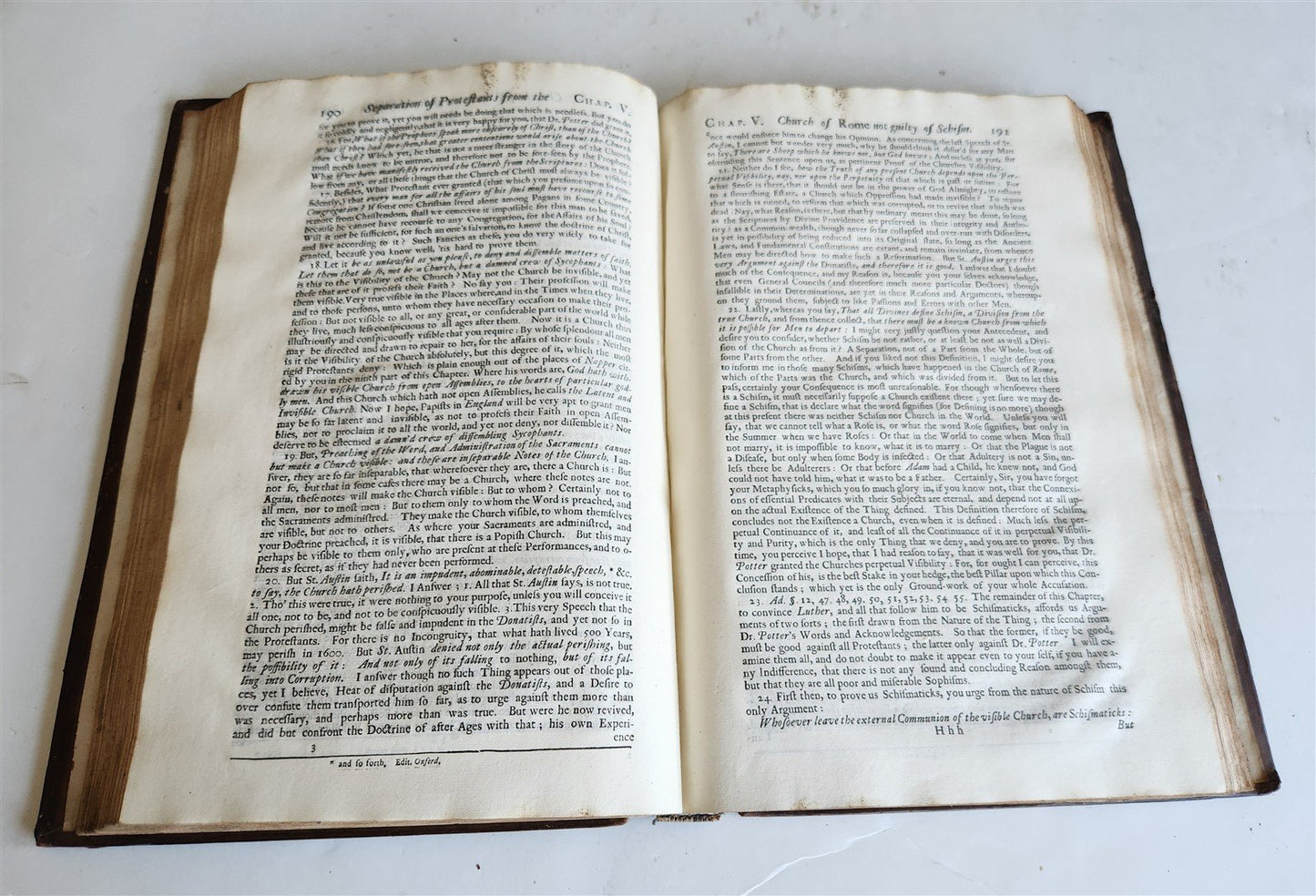 1727 PROTESTANT SERMONS antique WORKS OF WILLIAM CHILLINGWORTH folio
