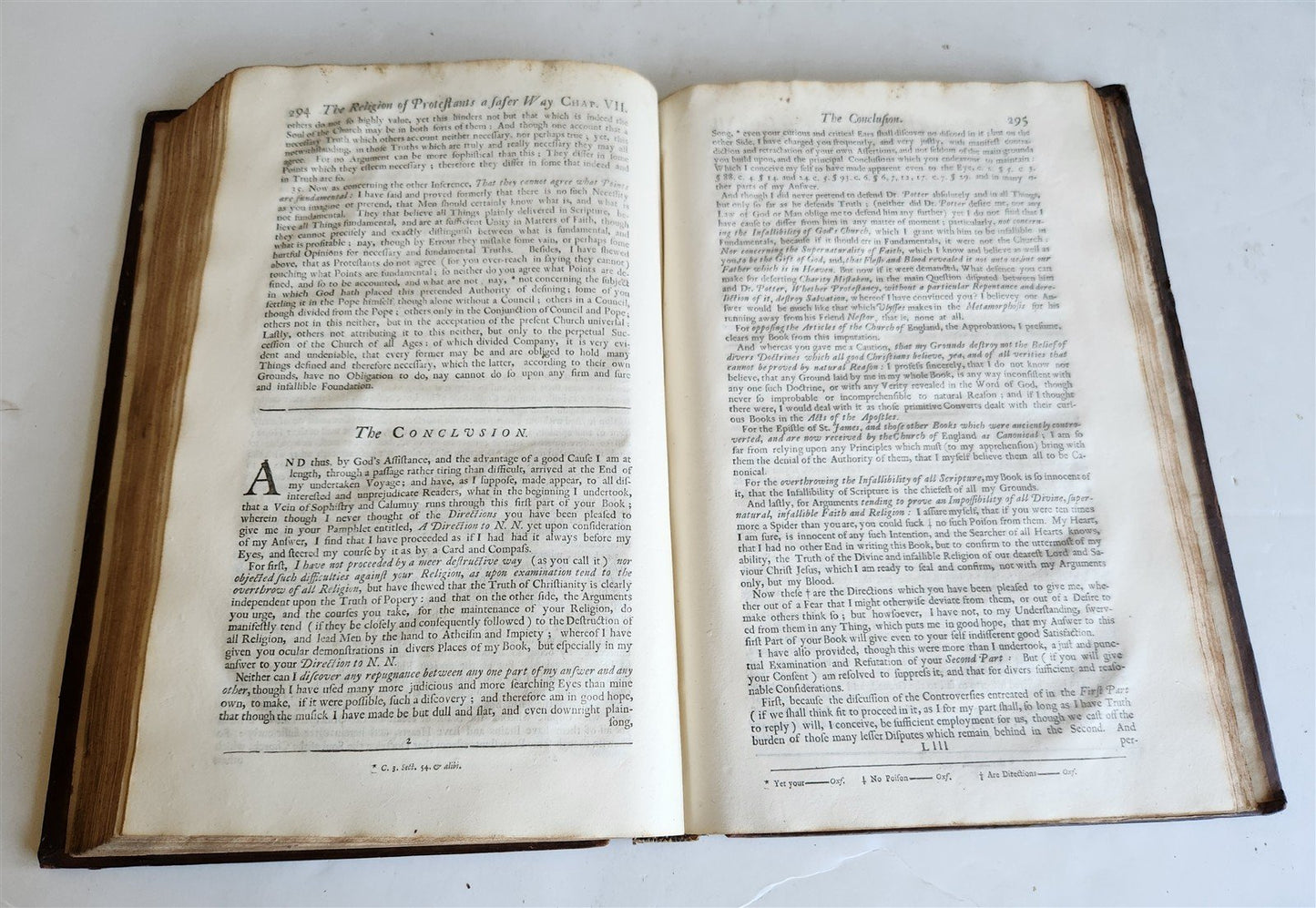 1727 PROTESTANT SERMONS antique WORKS OF WILLIAM CHILLINGWORTH folio