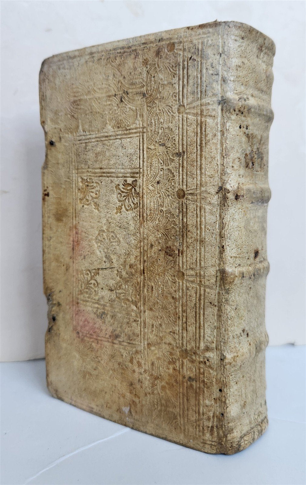 1693 M.T.CICERO de ORATORE antique BLIND TOOLED PIGSKIN BINDING
