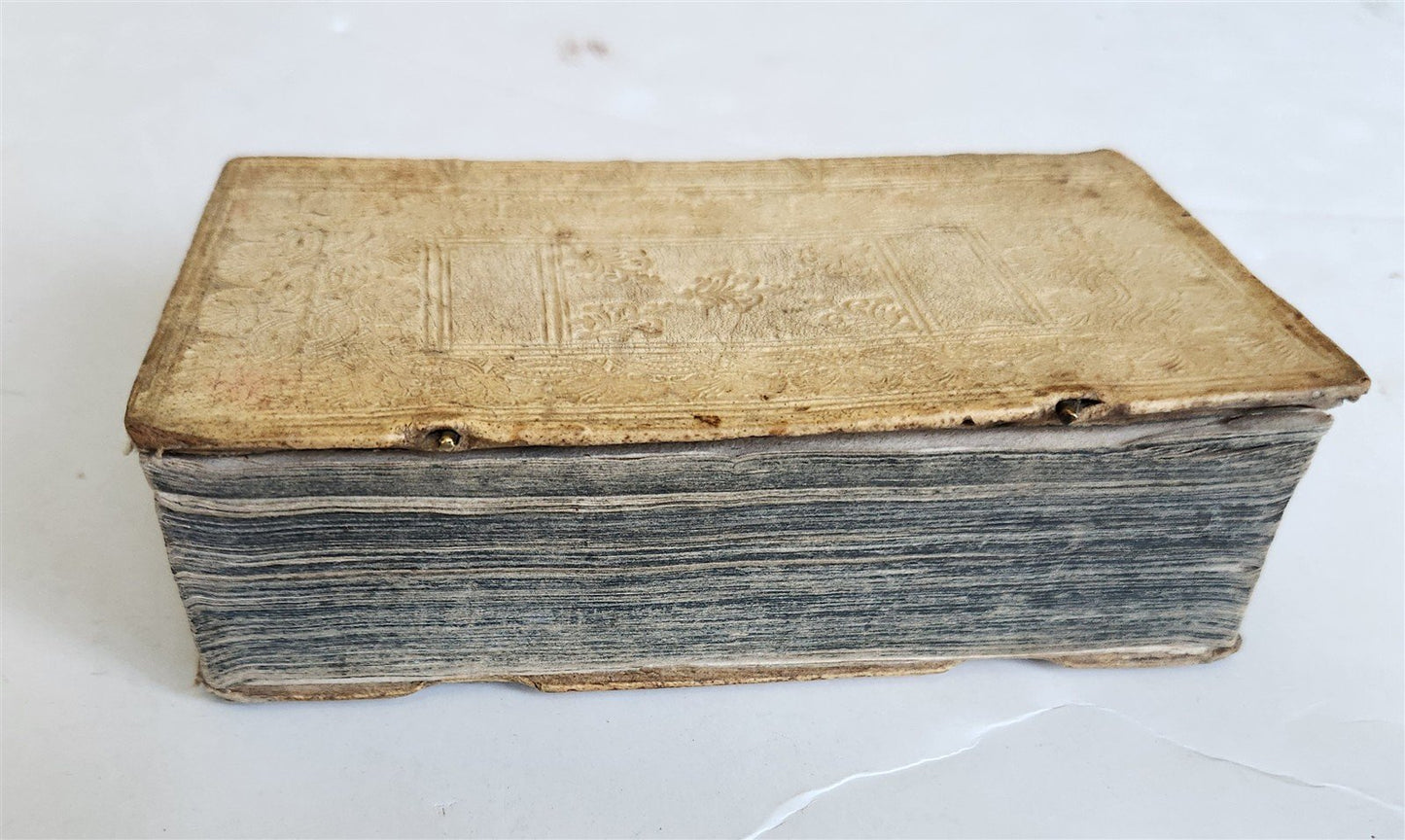1693 M.T.CICERO de ORATORE antique BLIND TOOLED PIGSKIN BINDING