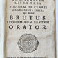 1693 M.T.CICERO de ORATORE antique BLIND TOOLED PIGSKIN BINDING