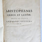 1710 ARISTOPHANIS Comoediae Undecim antique MASSIVE FOLIO