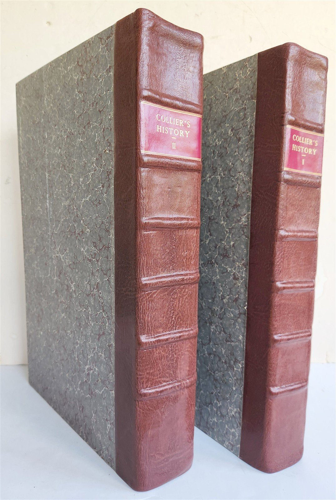 1708 ECCLESIASTICAL HISTORY of GREAT BRITAIN 2 VOLUMES antique MASSIVE FOLIOS