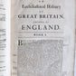1708 ECCLESIASTICAL HISTORY of GREAT BRITAIN 2 VOLUMES antique MASSIVE FOLIOS