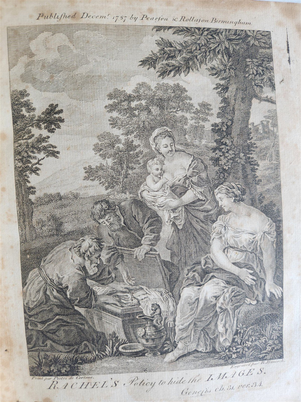 1788 BIBLE in ENGLISH antique ILLUSTRATED