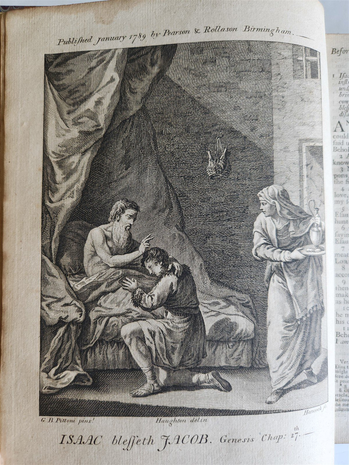 1788 BIBLE in ENGLISH antique ILLUSTRATED