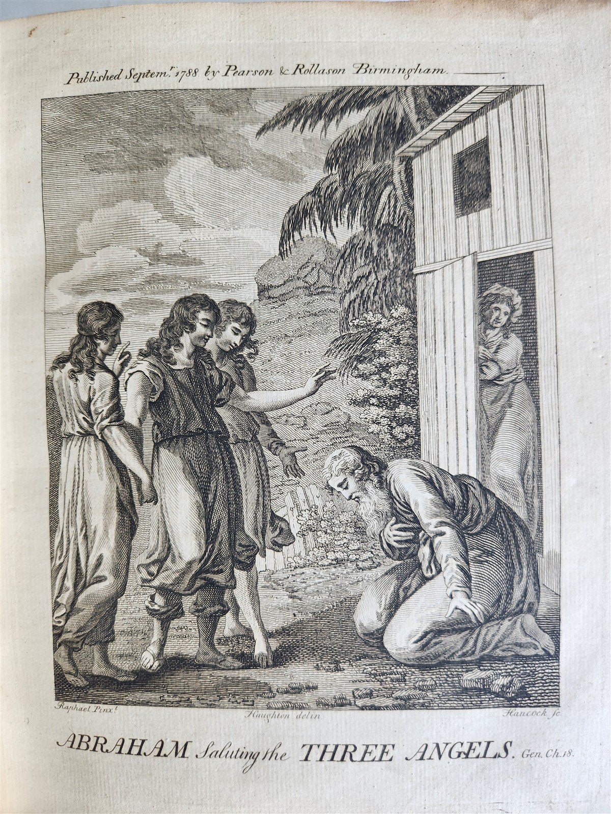 1788 BIBLE in ENGLISH antique ILLUSTRATED