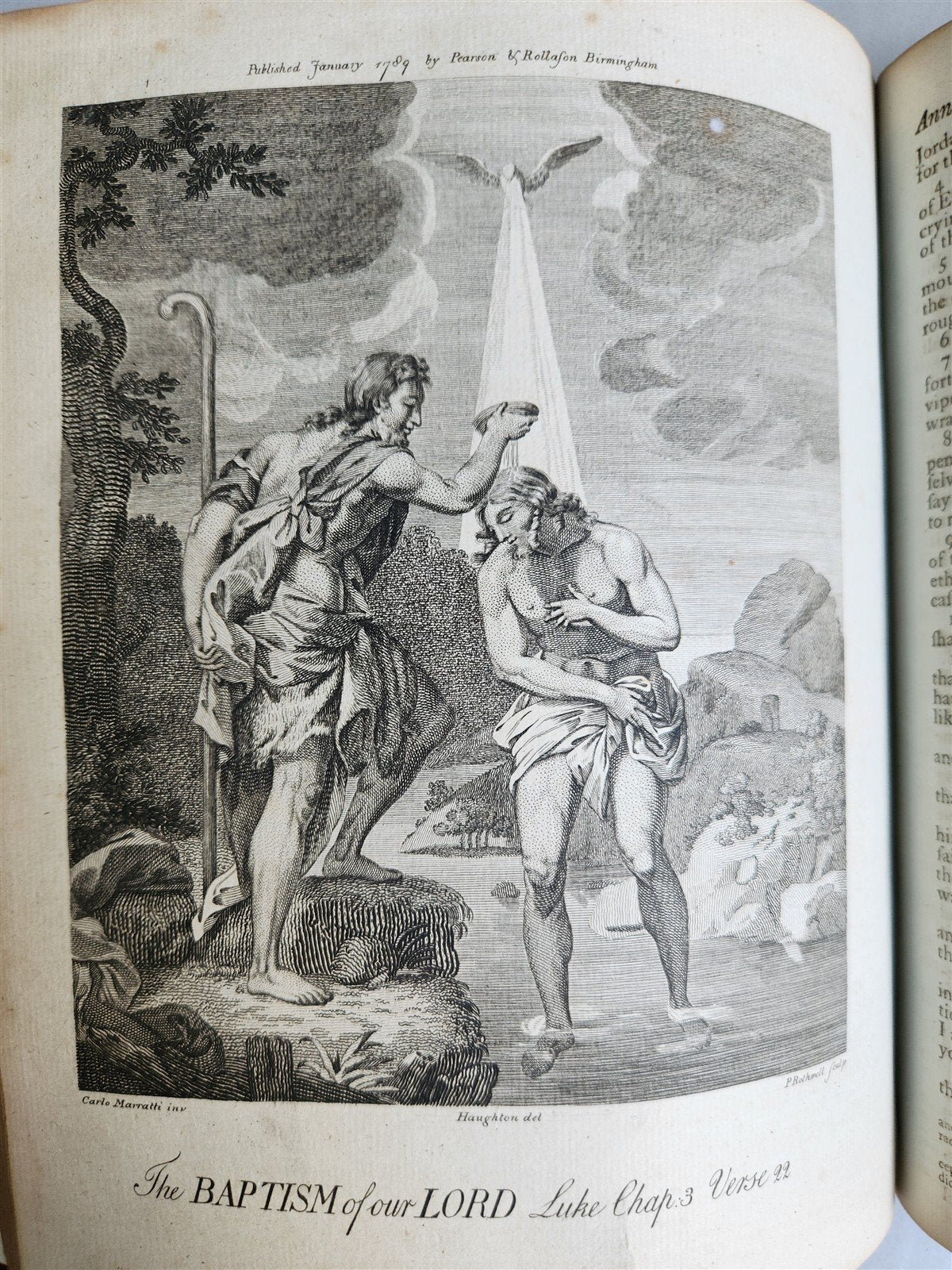 1788 BIBLE in ENGLISH antique ILLUSTRATED