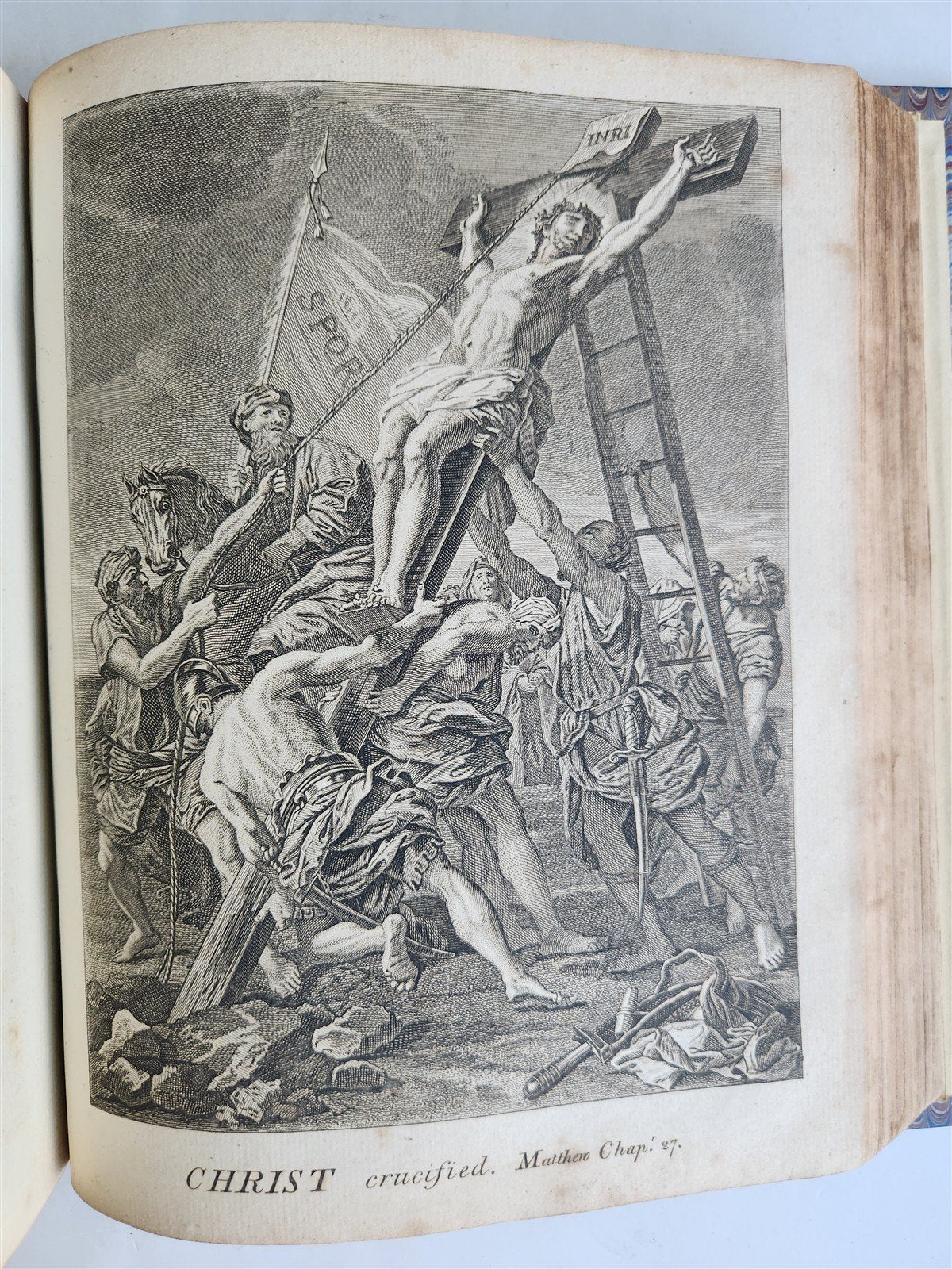 1788 BIBLE in ENGLISH antique ILLUSTRATED