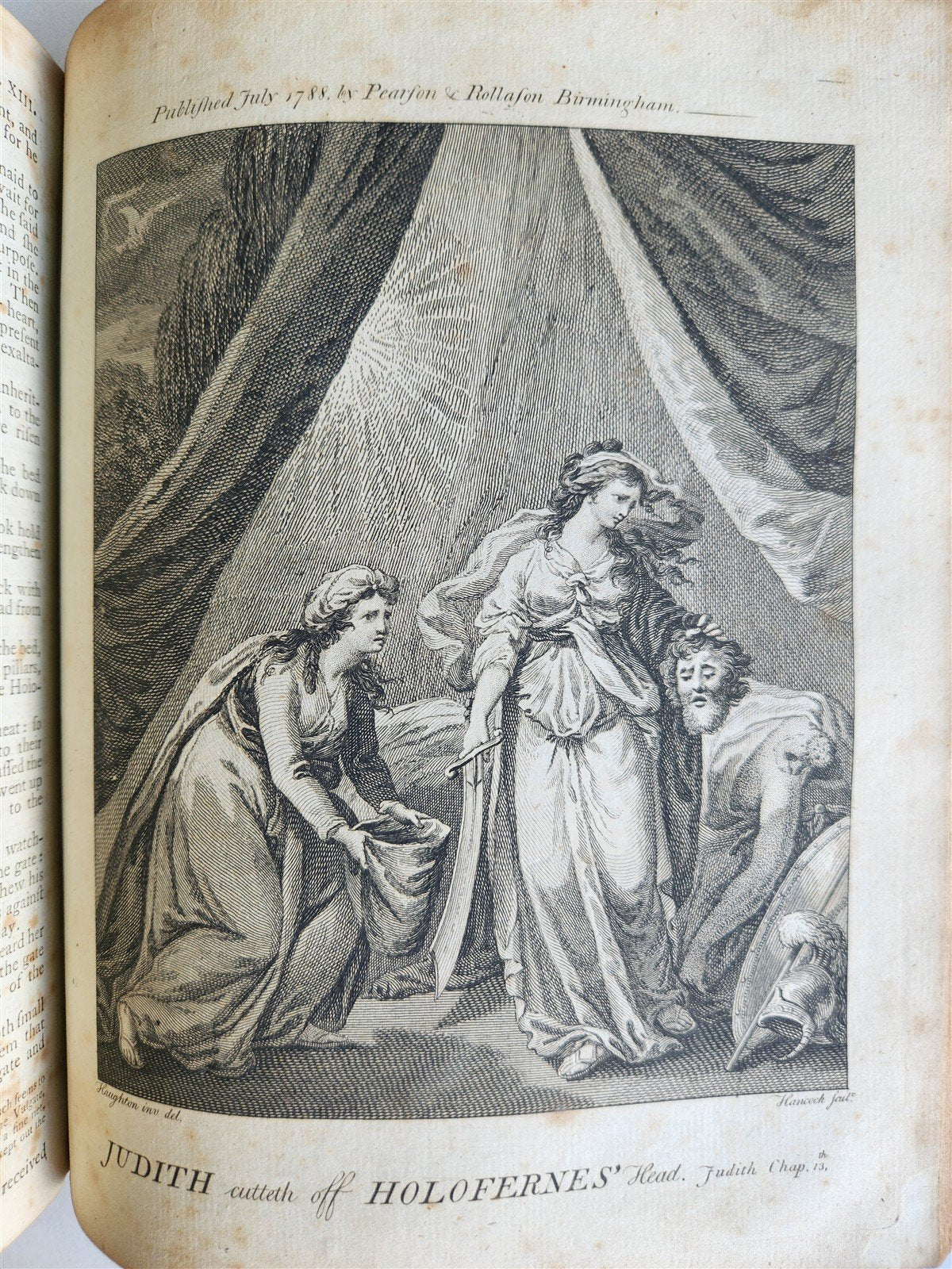 1788 BIBLE in ENGLISH antique ILLUSTRATED
