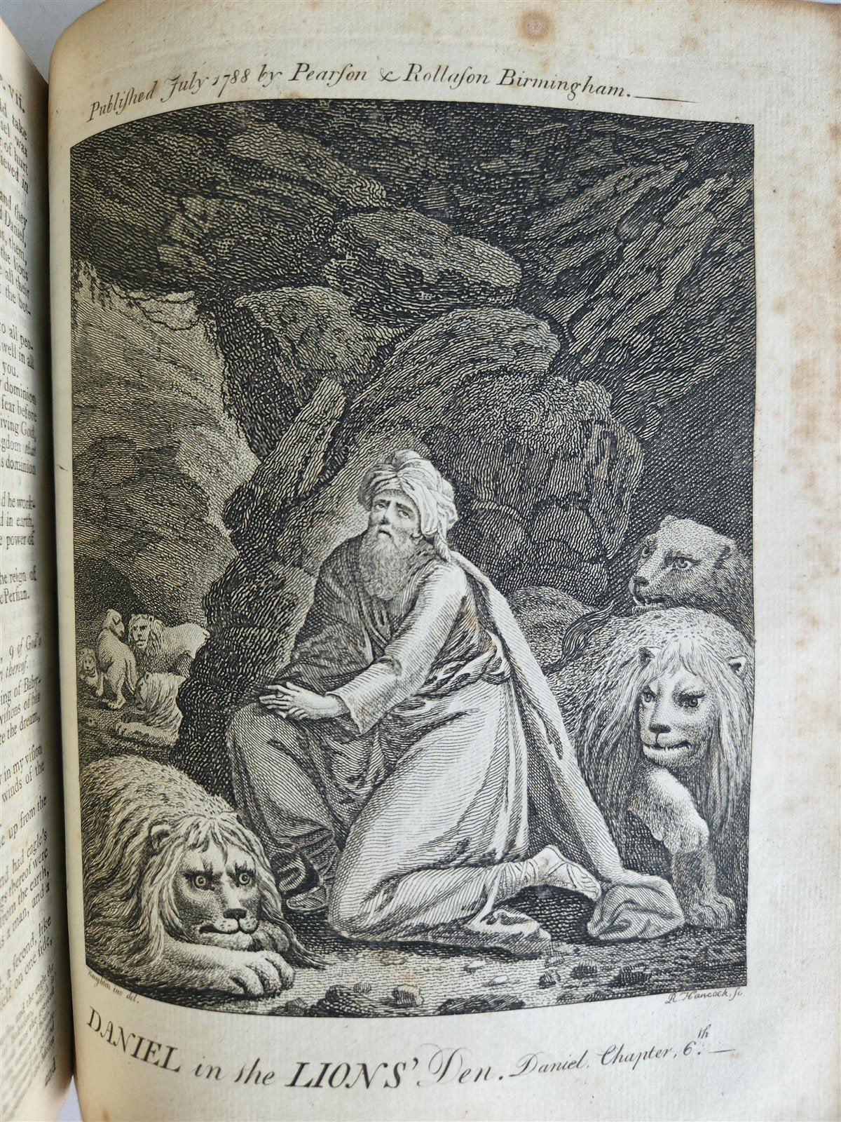 1788 BIBLE in ENGLISH antique ILLUSTRATED