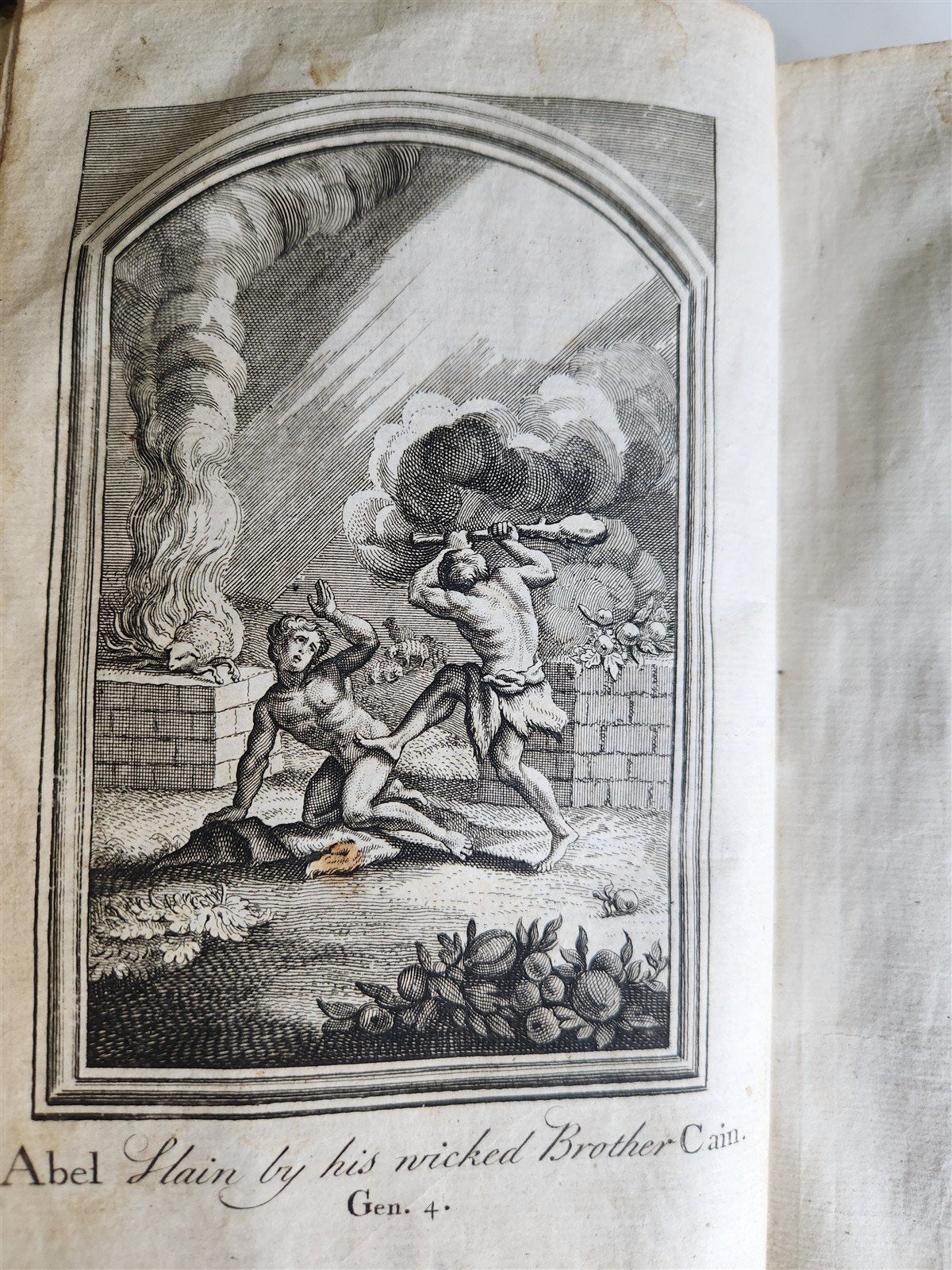1738 BIBLE OLD AND NEW TESTAMENT HISTORY in ENGLISH antique ILLUSTRATED