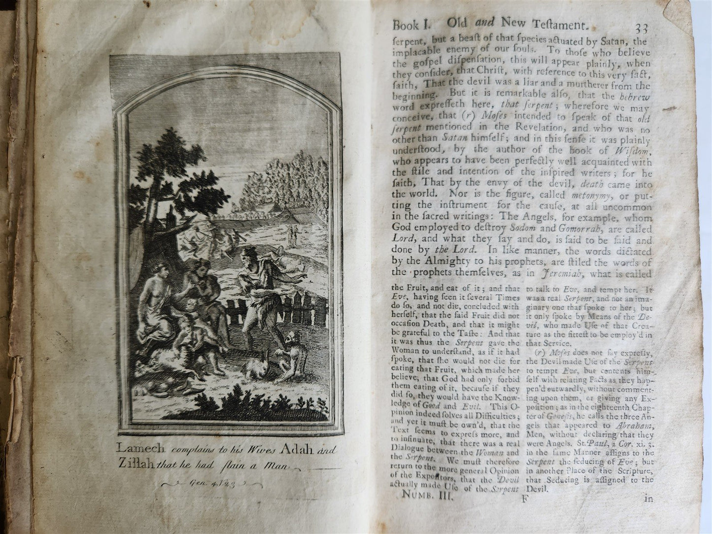 1738 BIBLE OLD AND NEW TESTAMENT HISTORY in ENGLISH antique ILLUSTRATED