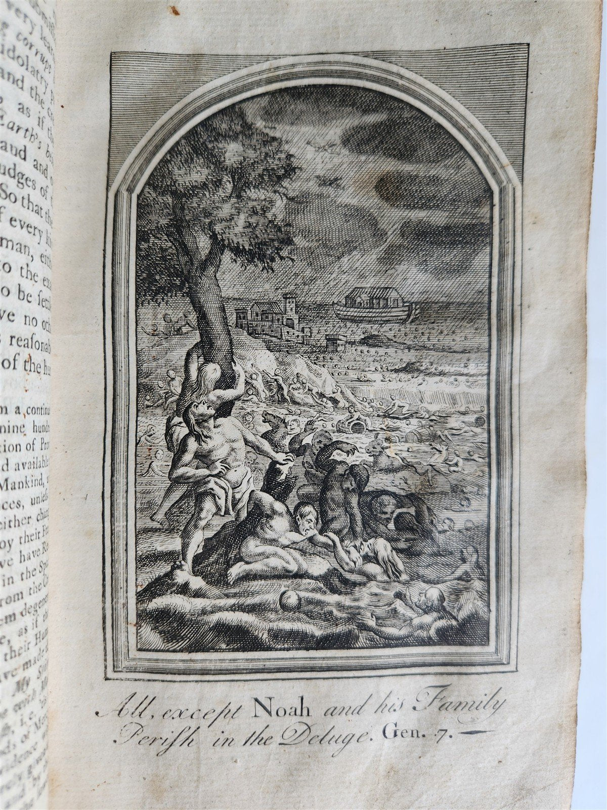 1738 BIBLE OLD AND NEW TESTAMENT HISTORY in ENGLISH antique ILLUSTRATED