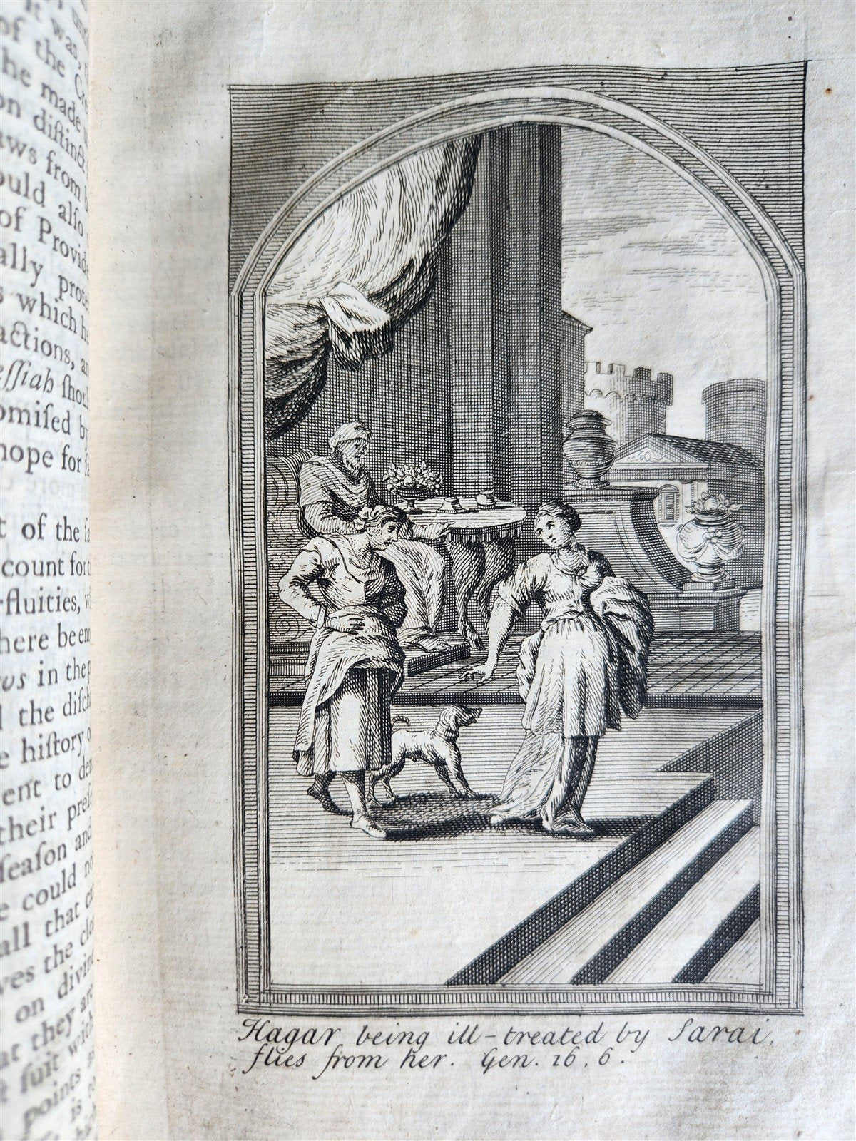 1738 BIBLE OLD AND NEW TESTAMENT HISTORY in ENGLISH antique ILLUSTRATED
