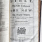1696 BIBLE in ENGLISH antique MASSIVE FOLIO w/ BOOK OF COMMON PRAYER
