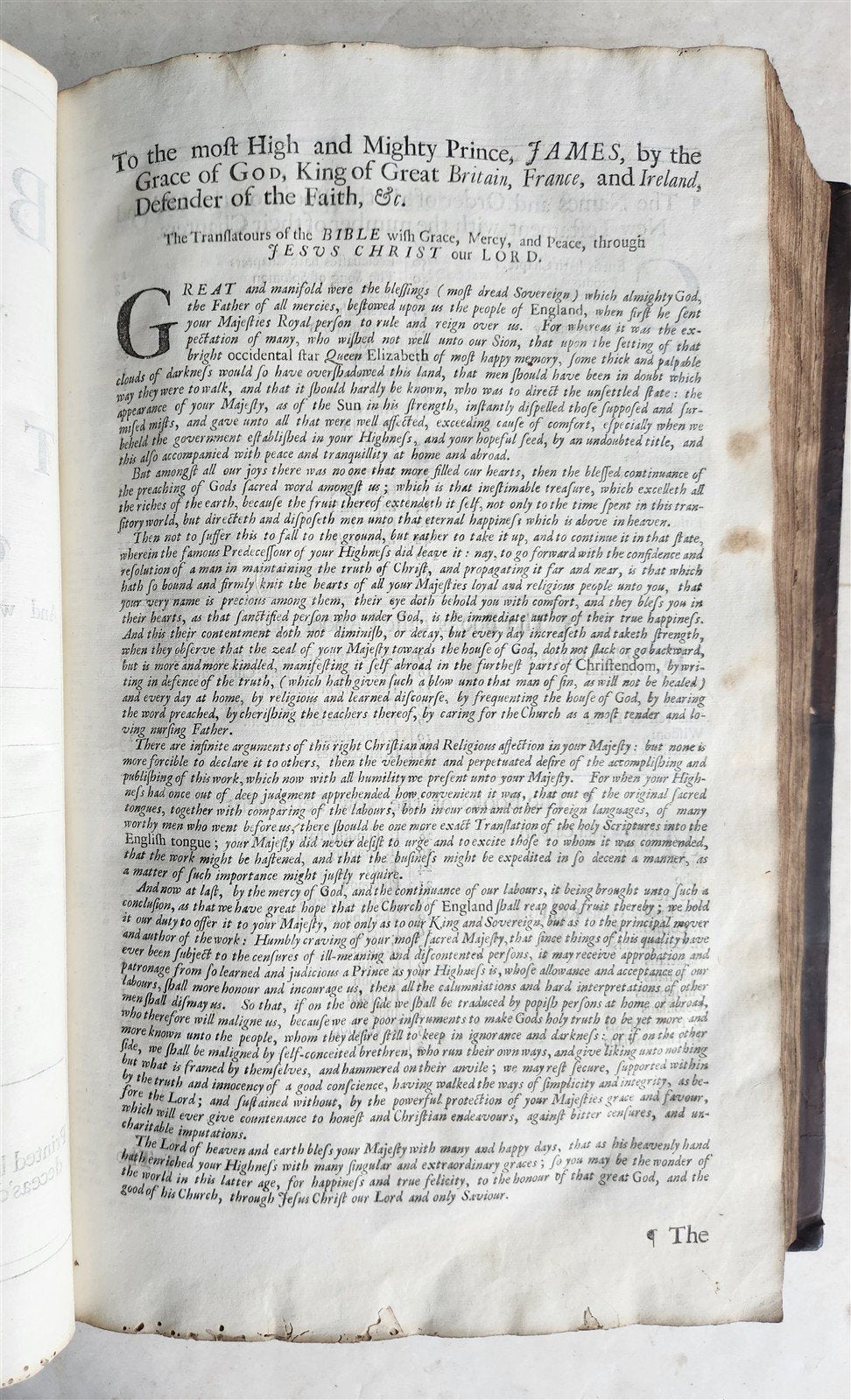 1696 BIBLE in ENGLISH antique MASSIVE FOLIO w/ BOOK OF COMMON PRAYER