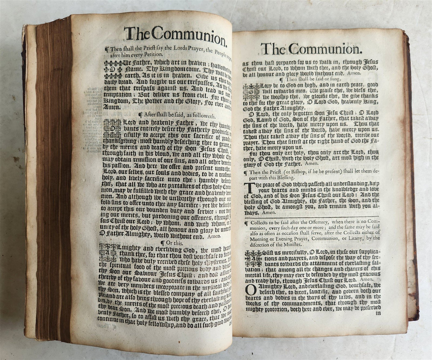 1706 BOOK OF COMMON PRAYER in ENGLISH antique FOLIO