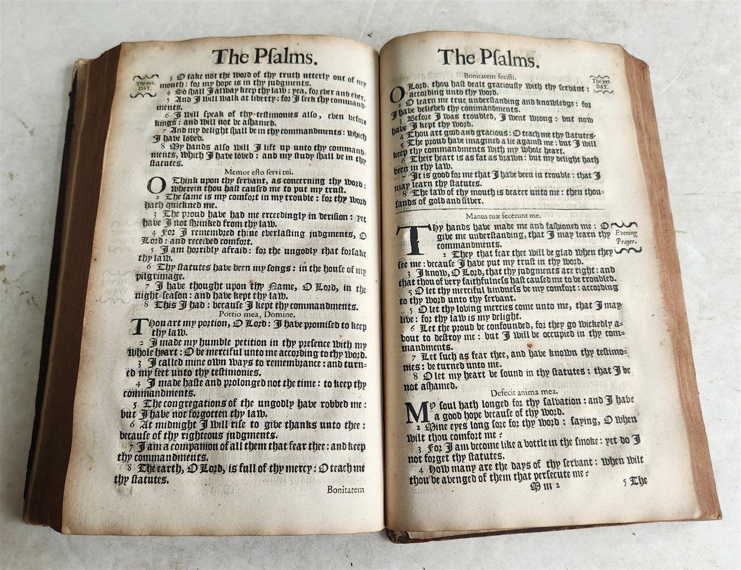 1706 BOOK OF COMMON PRAYER in ENGLISH antique FOLIO